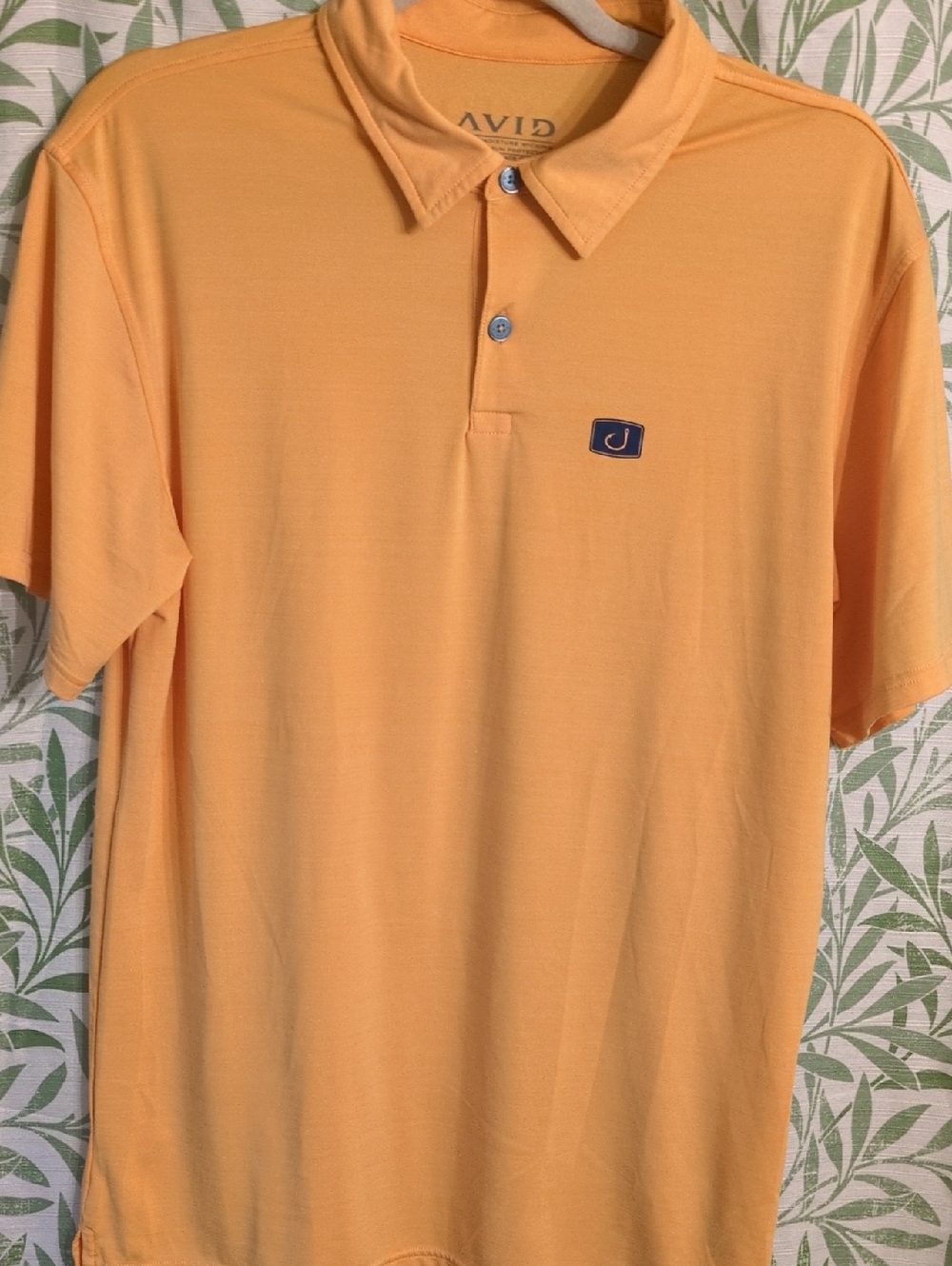 Avid Men’s Short-Sleeve Polo — Peach Orange